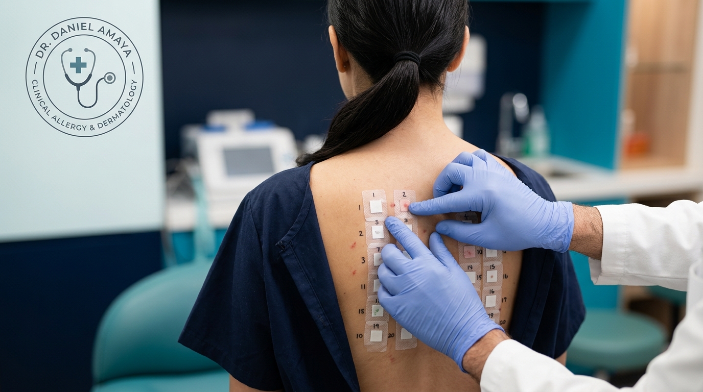 Prueba de Parches (Test Epicutáneo): Diagnóstico de Alergias en la Piel por el Dr. Daniel Amaya
