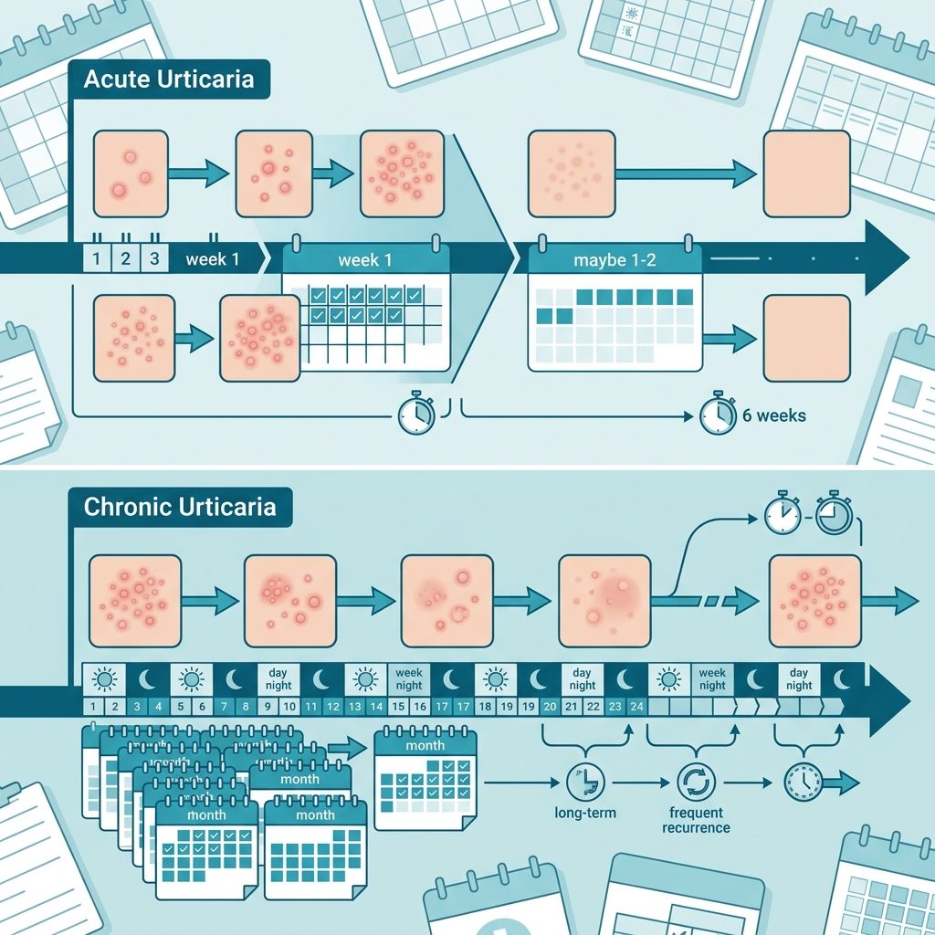 ¿Cuánto Tiempo Dura la Urticaria? Guía Completa por Tipo